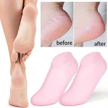 High Quality Silicone Foot Care Socks – Anti-Cracking Moisturizing Gel Socks (1 Pair)