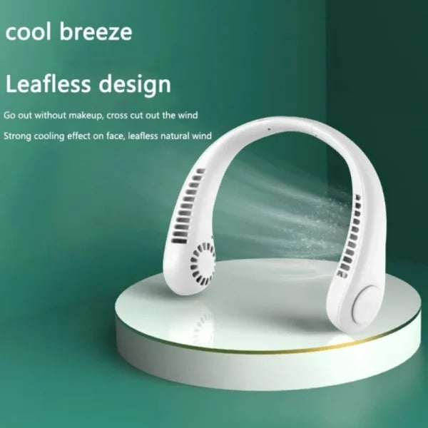 Neck Fan Portable Bladeless | Portable Rechargeable Fan Bladeless Neck Fan (random Color)